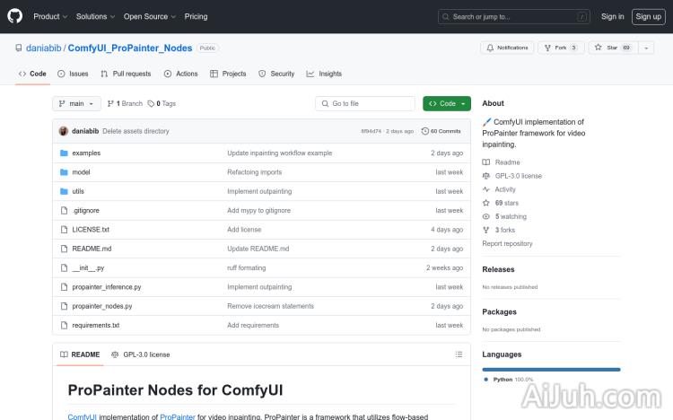 ComfyUI ProPainter Nodes