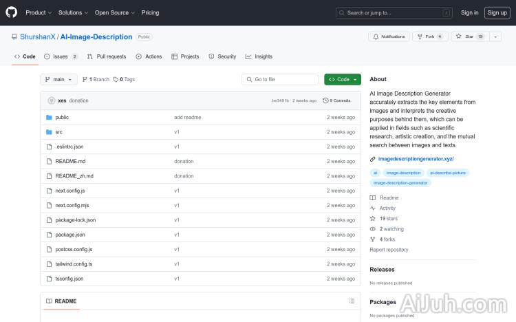 AI Image Description Generator