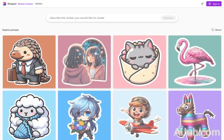 Microsoft Designer Sticker Creator