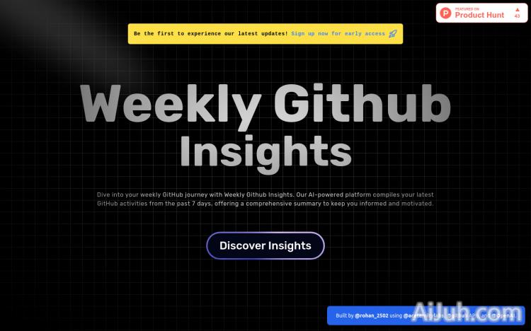 Weekly Github Insights