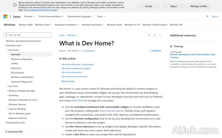 Dev Home
