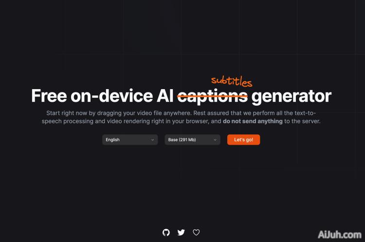 Free on-device AI captions or subtitles generator