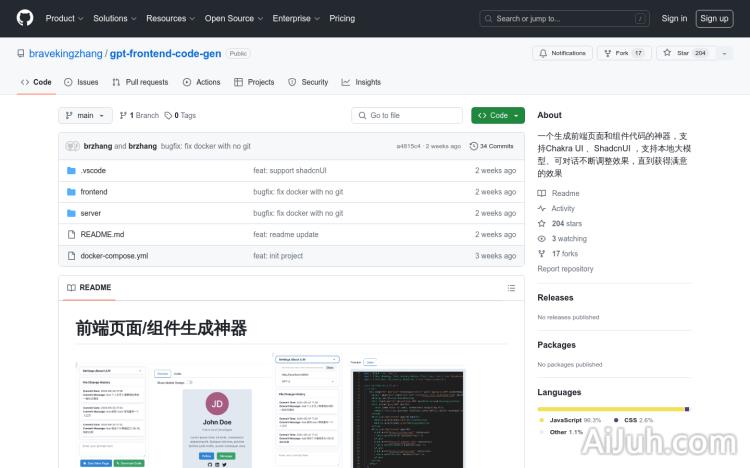 gpt-frontend-code-gen