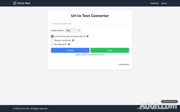 Url to Text Converter