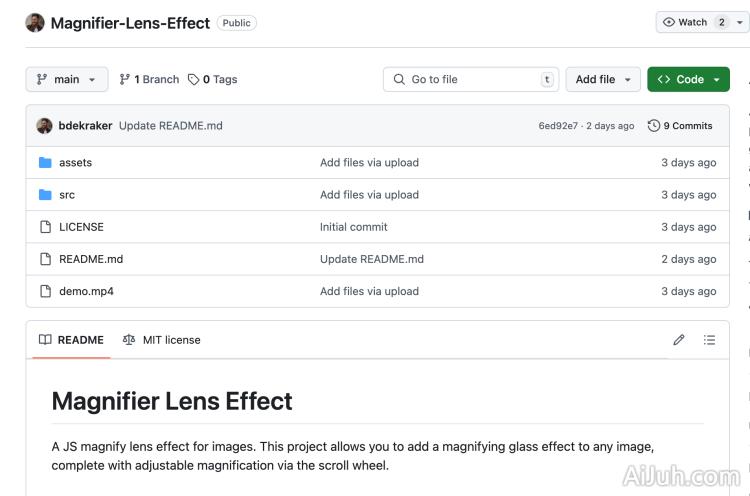 Magnifier Lens Effect