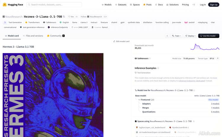 Hermes 3 - Llama-3.1 70B