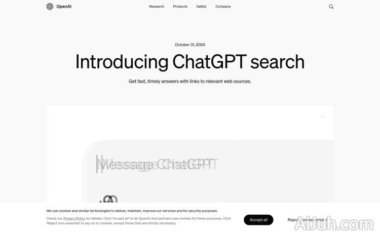 ChatGPT search