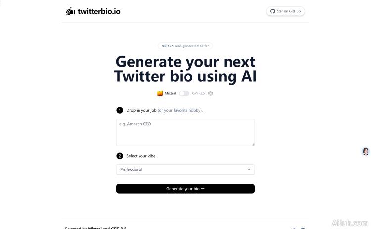 twitterbio.io