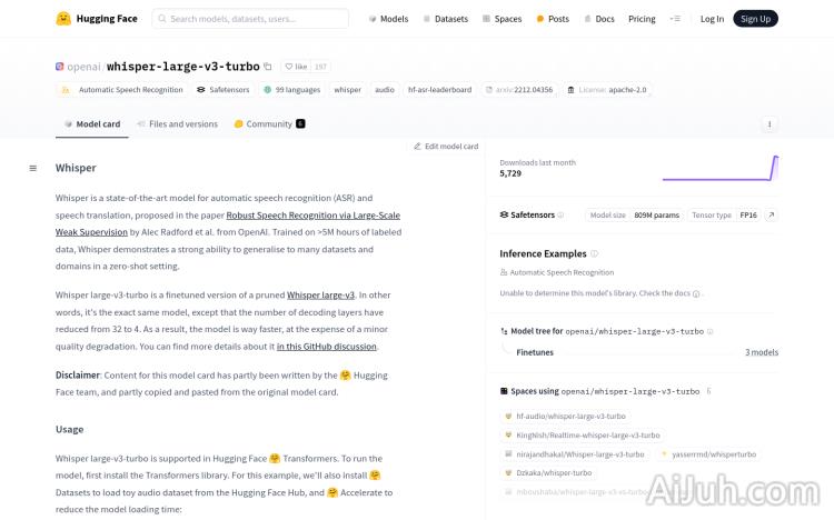 Whisper large-v3-turbo