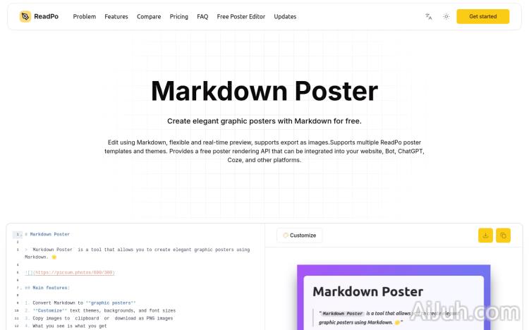 Markdown Poster