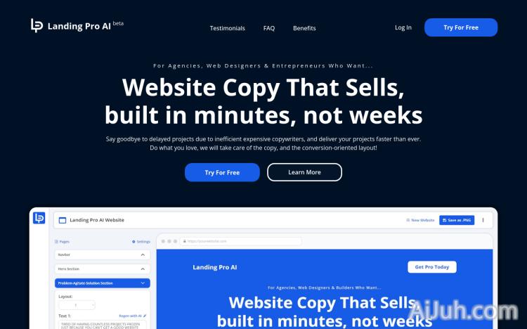 Landing Pro AI