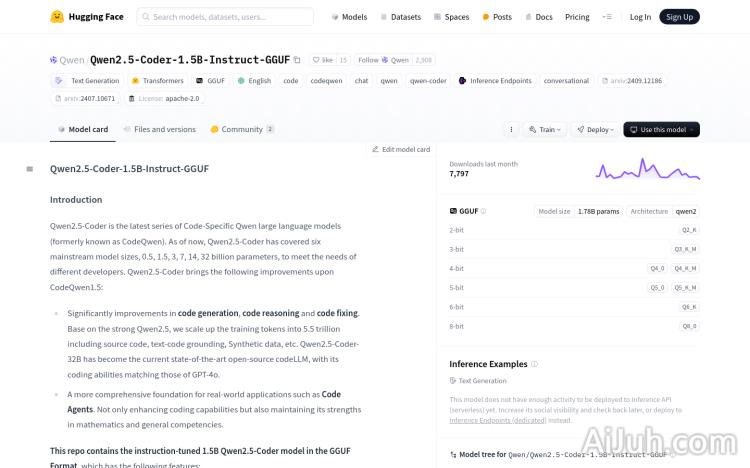 Qwen2.5-Coder-1.5B-Instruct-GGUF