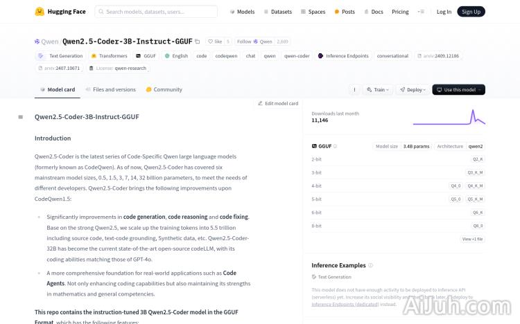 Qwen2.5-Coder-3B-Instruct-GGUF