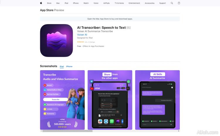 Voiser AI AI Transcriber