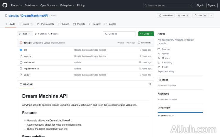 Dream Machine API.io