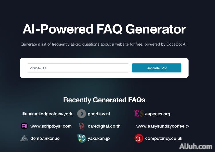 AI-Powered FAQ Generator