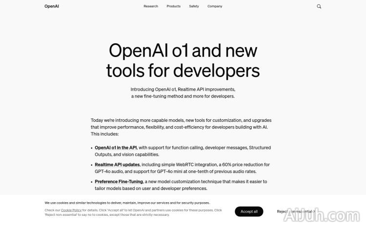 OpenAI o1 API