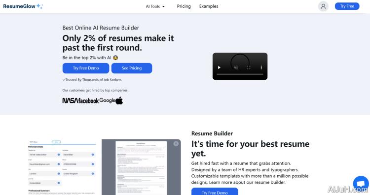 ResumeGlow ResumeGlow