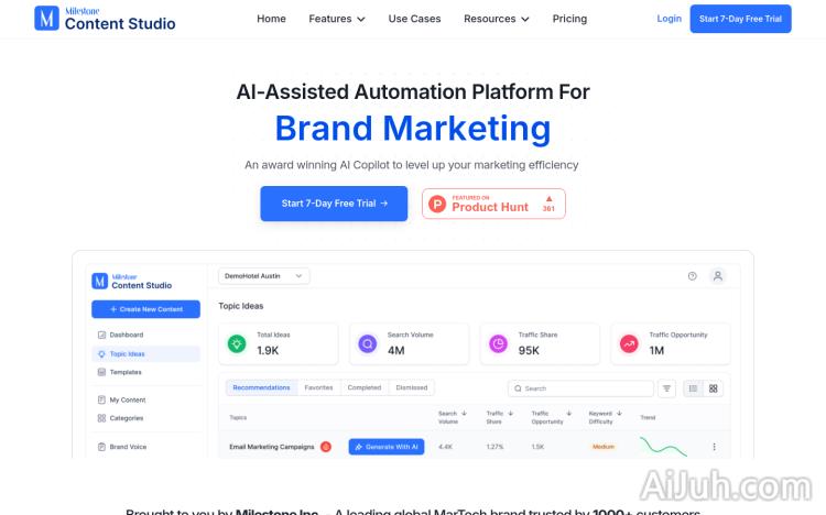 Milestone Content Studio