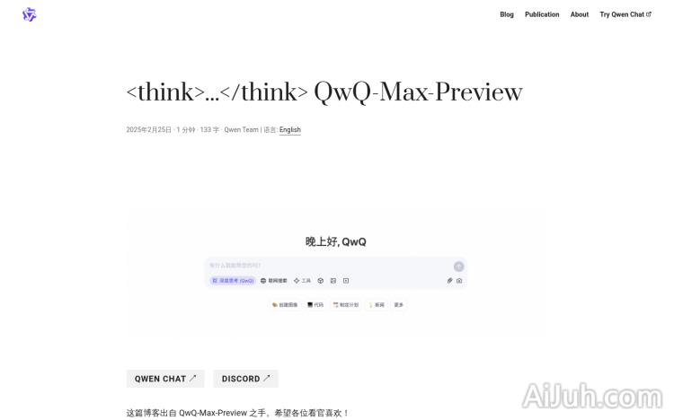 QwQ-Max-Preview