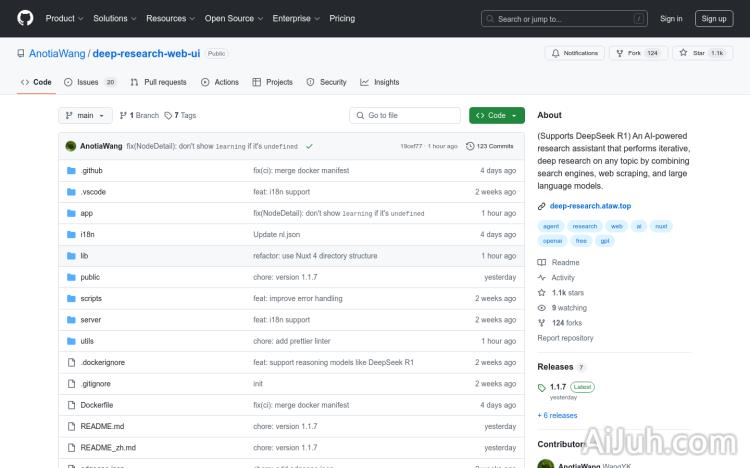Deep Research Web UI