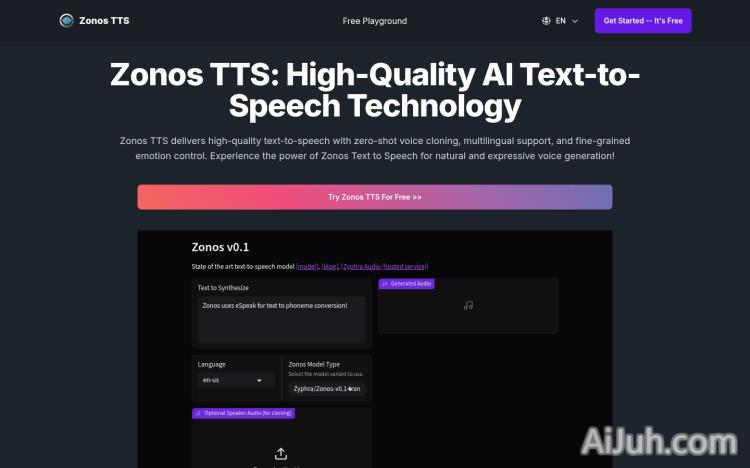 Zonos TTS