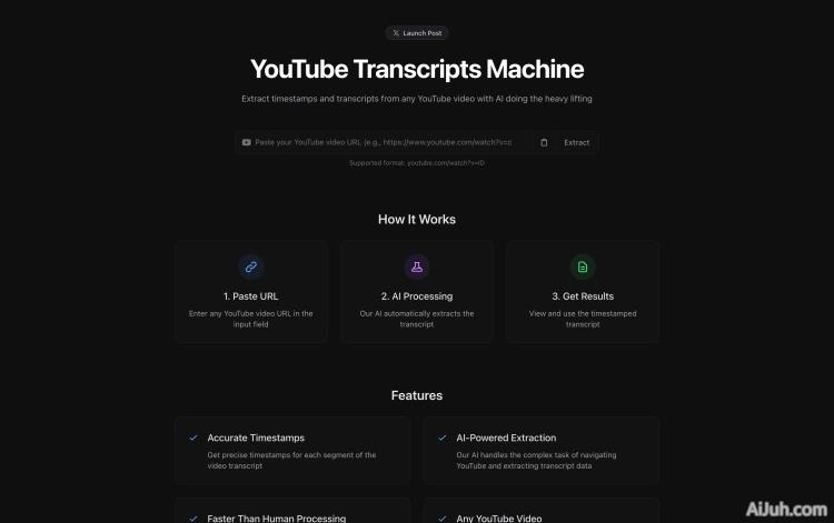 YouTube Transcripts Machine