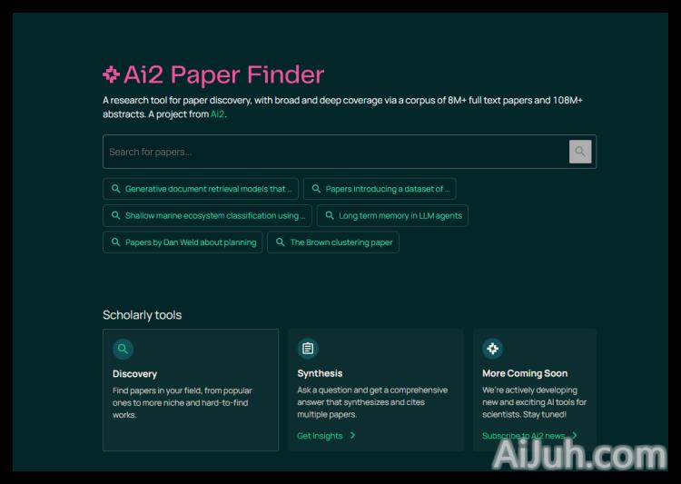 Ai2 PaperFinder