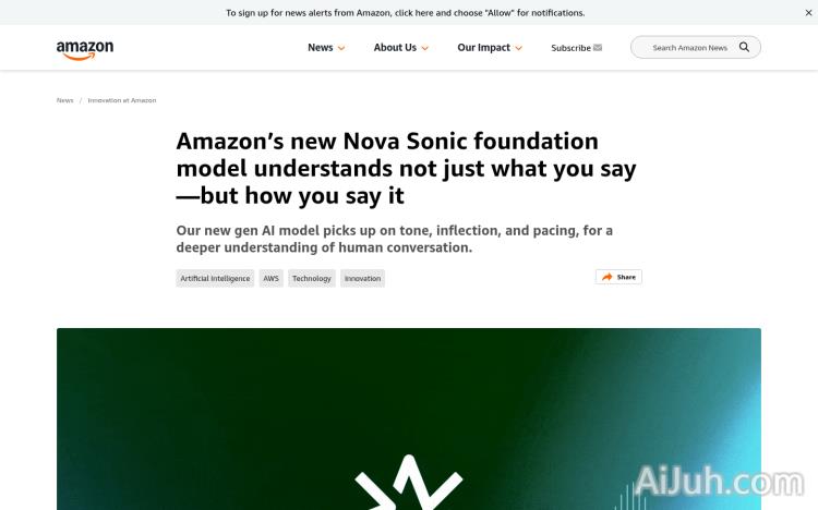 Amazon Nova Sonic