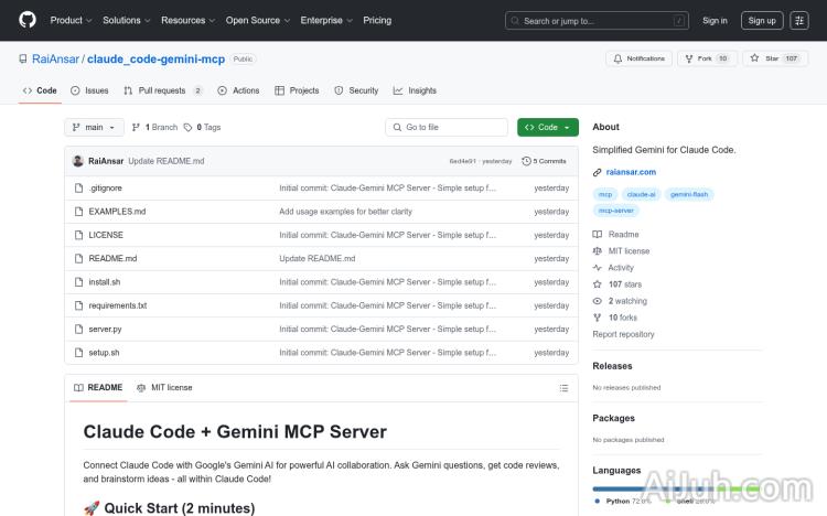 Claude Code + Gemini MCP