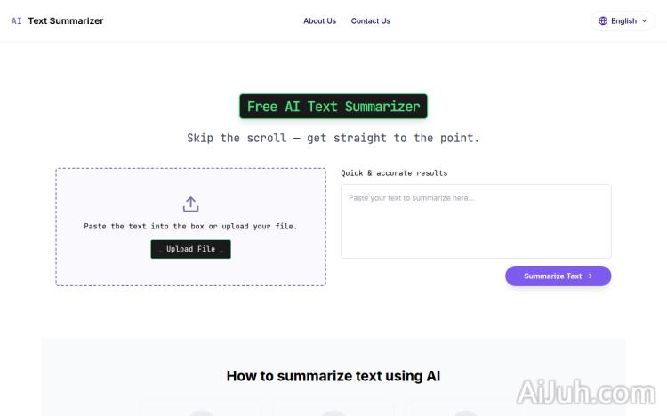 AI Text Summarizer