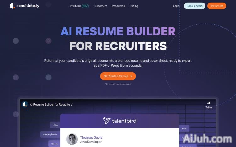 AI Resume builder for Recruiters