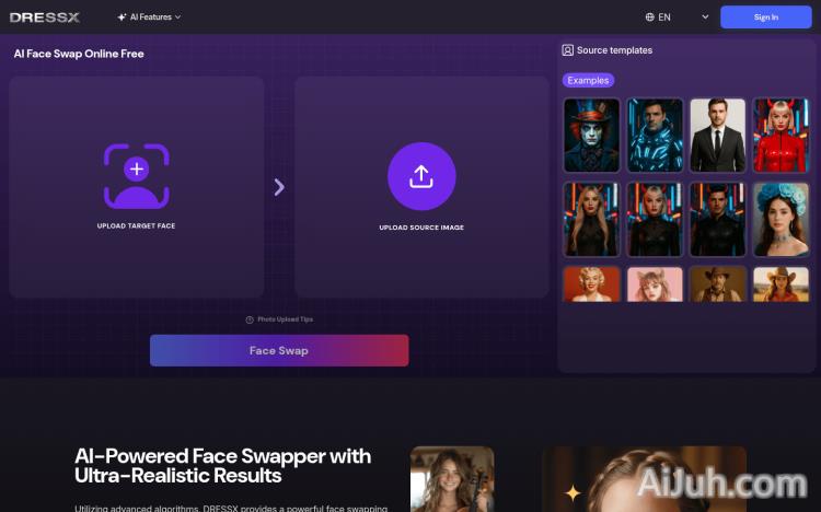 AI Face Swap by DRESSXME.com