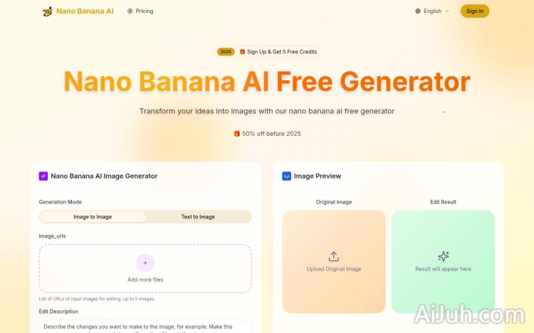 nano banana ai free