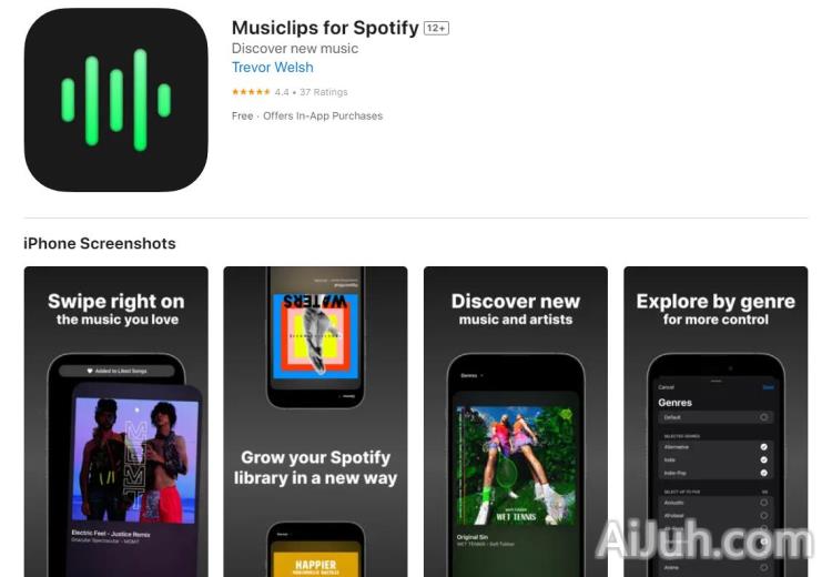 Musiclips for Spotify