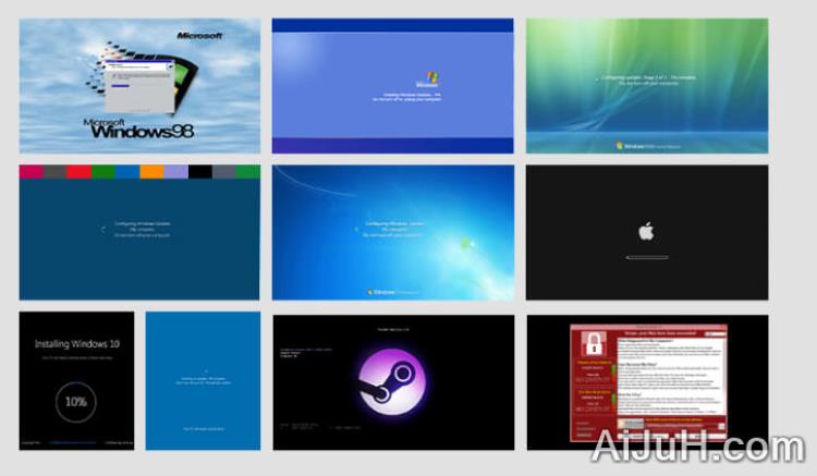 假装Windows升级界面