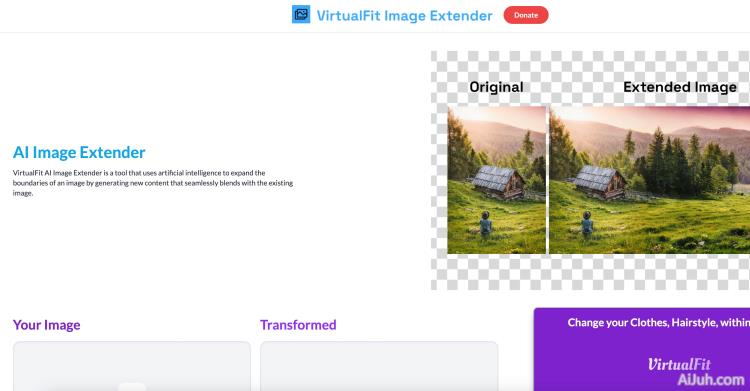 Free AI Image Extender