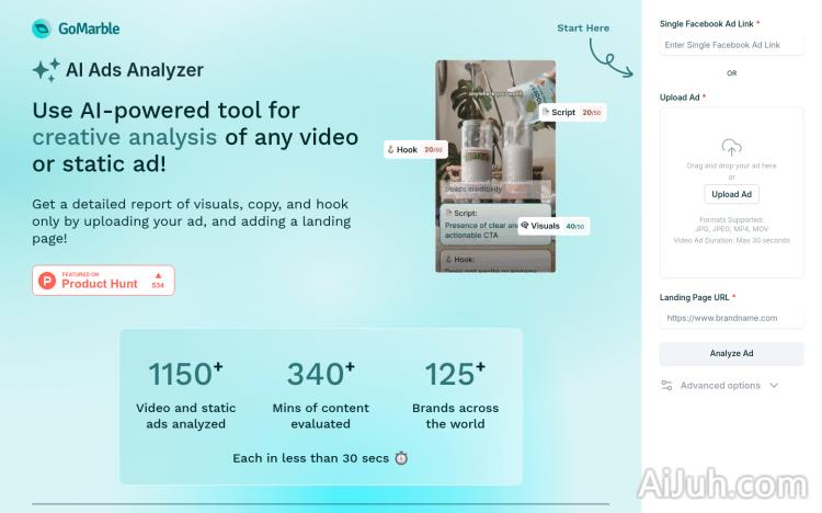 AI Ads Analyzer by GoMarble