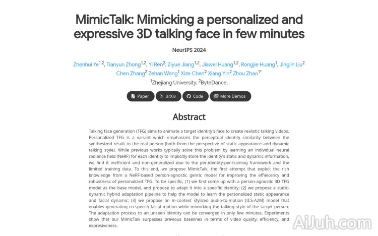 MimicTalk
