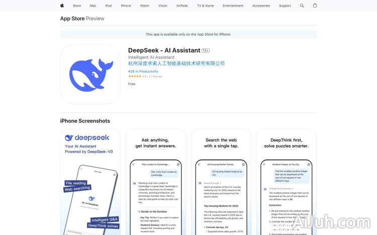 DeepSeek for iOS