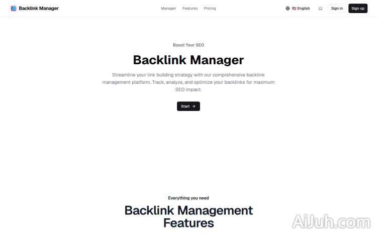 Backlink Manager